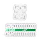 CURTA 12 Pack Plastic Drain Shelf for 1/6 Size Food Pan, Clear, for Kitchen Hotel Restaurant, NSF Listed