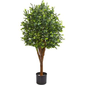 Nearly Natural 4 Eucalyptus Artificial UV Resistant Indoor/Outdoor Silk Trees, Green, 18x20x4 Ft