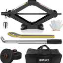 Car Jack for Tesla Model Y Model 3, IMAYCC 2.5 Ton Tesla Car Jack Kit with Pucks/Pad, Scissor Jack for Model Y/3/S/X Spare Tire Repair Tools, Tire Changing Kit for Tesla Vehicles.