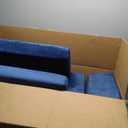 12pcs Modular Kids Play Couch - CPC Certified Convertible Toddler Sectional Sofa, Washable Durable Foam Floor Cushion for Kids Playroom (Play Fort/Castle) (Blue)