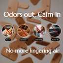 Car Air Freshener - Wood Air Freshener for Visor Clip - Long Lasting Car Odor Eliminator - Vehicle Scent Diffuser - Variety Scent Refill (2 Packs Refill, Cologne, NO CLIP)