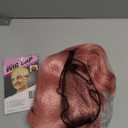 Pastel Bob Wigs with Bangs for Women Loose Wavy Wig Pastel Wavy Shoulder Length Bob Synthetic Cosplay Wig for Girl Colorful Costume Wigs (Pink)