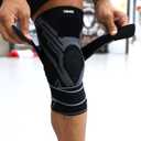 Tenace BJJ Knee Brace Grappling - Compression Knee Pad for Jiu Jitsu, MMA, Muay Thai, Wrestling, Judo - High Durability and Performance Unisex (Black, Medium)