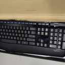 Logitech MK345 Wireless Keyboard and Mouse Combo with Palm Rest, 2.4 GHz USB Receiver, Compatible with PC, Laptop, Black
