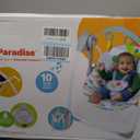 Bright Starts Playful Paradise Portable Compact Automatic Baby Swing with Music, Unisex, Newborn +