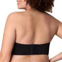 Playtex Women's Strapless Bra, Convertible Straps, Moisture-Wicking, 4801 (Black, 42DD)