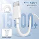 USB C to USB C Cable, 2Pack 60W[10FT+6FT], Type C to C Cable Fast Charging Cord for iPhone 17/16/15/Pro/Pro Max/Plus, iPad Pro, MacBook Air 13 inch/iPad Pro/Air, for Samsung Galaxy and More