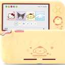 Kuitmor Switch Lite Protective Case,Soft Silicone Protective Shell,Anti-Scratch Protective Cover Case for Switch Lite with 2 Thumb Grip Caps（Yellow Pompompurin）