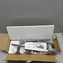 Bathroom Shelves Wall Mounted, Rustic Farmhouse Pipe Shelves 2-Tier, Floating Shelf Wall Decor for Bathroom, Kitchen, Bedroom, Living Room Thanksgiving Day 17.3in White