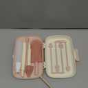 Momcozy Baby Bottle Brush Set, Cleaner Kit with Silicone Nipple Straw Brush, Soap Dispenser, Drying Rack - 7 in 1 Bottle Cleaning Tool for Home and Travel, Pink (Classic Style)