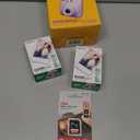 Fujifilm Instax Mini 12 Instant Camera Lilac Purple with Sandisk 32 GB USB Flash Drive + 40 Sheets Fujifilm Instax Mini Film Bundle, Sunshine Photo Microfiber Cleaning Cloth Included, Lilac Purple