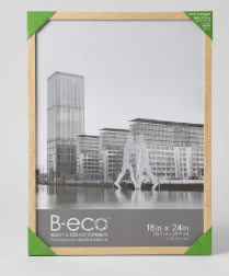 B-eco Beauty and ecology combined poster frame 18 in X 24 in Wooden Trim