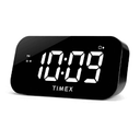 Timex Alarm Clock with Large Display and 5W USB Charging Port, Digital Alarm Clock for Bedroom Includes 100-240V Universal Power Adapter (T1120B-Black)