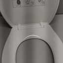 Hibbent Premium Elongated Toilet Seat with Cover(Oval) Quiet Close, One-Click to Quick Release, Easy Installation Never Loosen Hinge, Slow Close Toilet Seat and Cover, Easy Cleaning-White Color