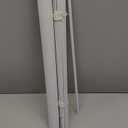 Cordless Light Filtering Mini Blind - 23 Inch Width, 42 Inch Length, 1" Slat Size - Pearl White - Cordless GII Morningstar Horizontal Windows Blinds for Interior by Achim Home Decor