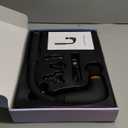 Massage Gun with Upgraded Extension Handle, Back Massager for Pain Relief Deep Tissue, Muscles/Neck/Shoulders/Waist/Legs Massager with 4 Massage Heads & 6 Speed Levels & 3 Massage Modes (Black Gold)