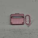 KOREDA Compatible with AirPods Pro 2nd/1st Generation Case Cover, Cute Funny Suitcase Design Case for Airpods Pro 2nd/1st Gen, Fashion Protective Hard Case for Women Men with Keychain (B-Rose Gold)