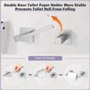 Brushed Nickel Towel Bar Set,5-Piece Bathroom Hardware Set Includes Upgraded Double Base Paper Towel Holder Modern Square Towel Holder Set,Stainless Steel Wall Mount 23.6 Inch