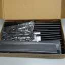 ALL Fire Portable Closet, Wardrobe Closet with 4 Shelves and 2 Hanging Rods, Freestanding Clothing Rack for Bedroom, Storage Organizer for Hanging Clothes, Black