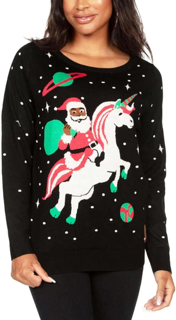 Tipsy Elves Ugly Christmas Sweaters for Women - Funny Festive Womens Christmas Sweaters - Cute Winter Holiday Outfit (M)