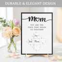 Personalized Mom You are The Piece That Holds Us Together Puzzle Sign with Family Names, Mothers Day Puzzle Wood Sign, Mothers Day Birthday Gifts for Mom from Daughter, Son