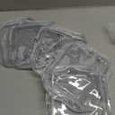 ANATTASOUL 5 Pieces Clear Cosmetics Bag PVC Zippered Clear Toiletry Carry Pouch Portable Cosmetic Makeup Bag Waterproof Makeup Bag Plastic Organizer Case for Vacation Bathroom