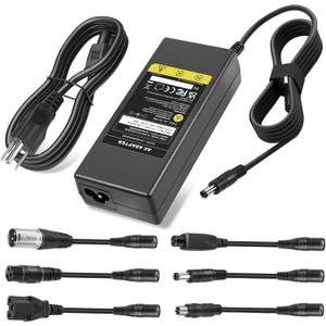 42V 2A Universal Scooter Charger with 7 Connections, 7 in 1 for Jetson, Gotrax Bike Electric Scooter, ninebot Electric Scooter Charger for 36V 10S Li-ion Battery.