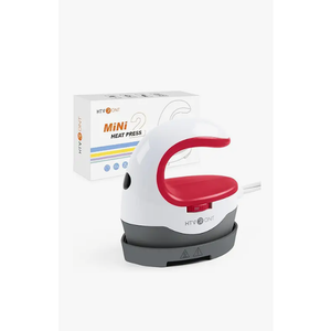HTVRONT Heat Press Mini Heat Press Machine, Small Heat Press Portable Iron Press Machine for T Shirts, Hats, Heating Transfer Projects (Raspberry)