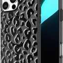 kate spade new york iPhone 16 Pro Max Case - Compatible with MagSafe - Designer Phone Case - City Leopard Black