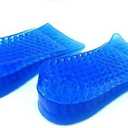 Topwon 1.8'' Two Layers Height Increase Taller Shoe Gel Insole Blue