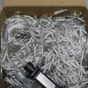 White Christmas Lights Outdoor Waterproof, 132 ft 1280 LED Icicle Lights for Outside, Plug in 8 Modes Timer Twinkle Lights for House Patio Xmas Porch Tree Yard Exterior Decorations