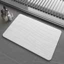 Fast Drying Stone Bath Mats for Bathroom, Non-Slip Diatomaceous Earth Bath Mat, Super Absorbent Bath Mat Stone