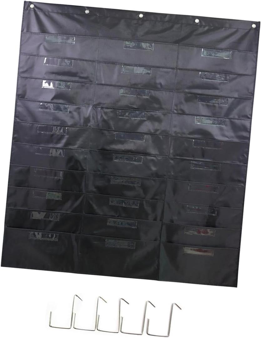 Wall Mounted File Organizer Colorful Document Holder Space Saving 30 Signature Pockets Organizing Folders for Office Papers