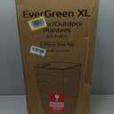 Mueller M-Resin Heavy Duty Tall Planters for Outdoor Plants, Indoor Grande Plant Pots, Boxes, Trees, Flower Pots, 2-Piece Set, 27.5, Modern Design, Built-in Drainage, Front Porch Decor, Dark Grey (27.5 x 14", Dark Grey)