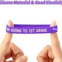 WATINC Kindergarten Graduation Silicone Wristbands Set, Class of 2025 Colorful Happy Graduation Label Bracelets, Rubber Wristband Party Favors Supplies Decoration Students Rewards for Kids (72Pcs)