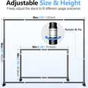 10 x 8FT Backdrop Banner Stand, Heavy Duty Adjustable Photo Background Support Frame Kit, Step and Repeat Stand for Photo Booth, Parties, Exhibition, Trade Show, Wedding