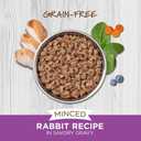 Instinct Original Minced Natural Wet Cat Food, Grain Free Recipe - Real Rabbit, 3.5 oz. Cups (Pack of 12) (EXP 08/25/27)