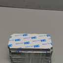 Therwen 30 Pcs Name Plates Laser Engraved Brushed Stainless Steel Plate Personalized Plaque Blank Custom Name Tag Frame Label with Adhesive Backing (Gold,4''x 2'',Notched Corner)