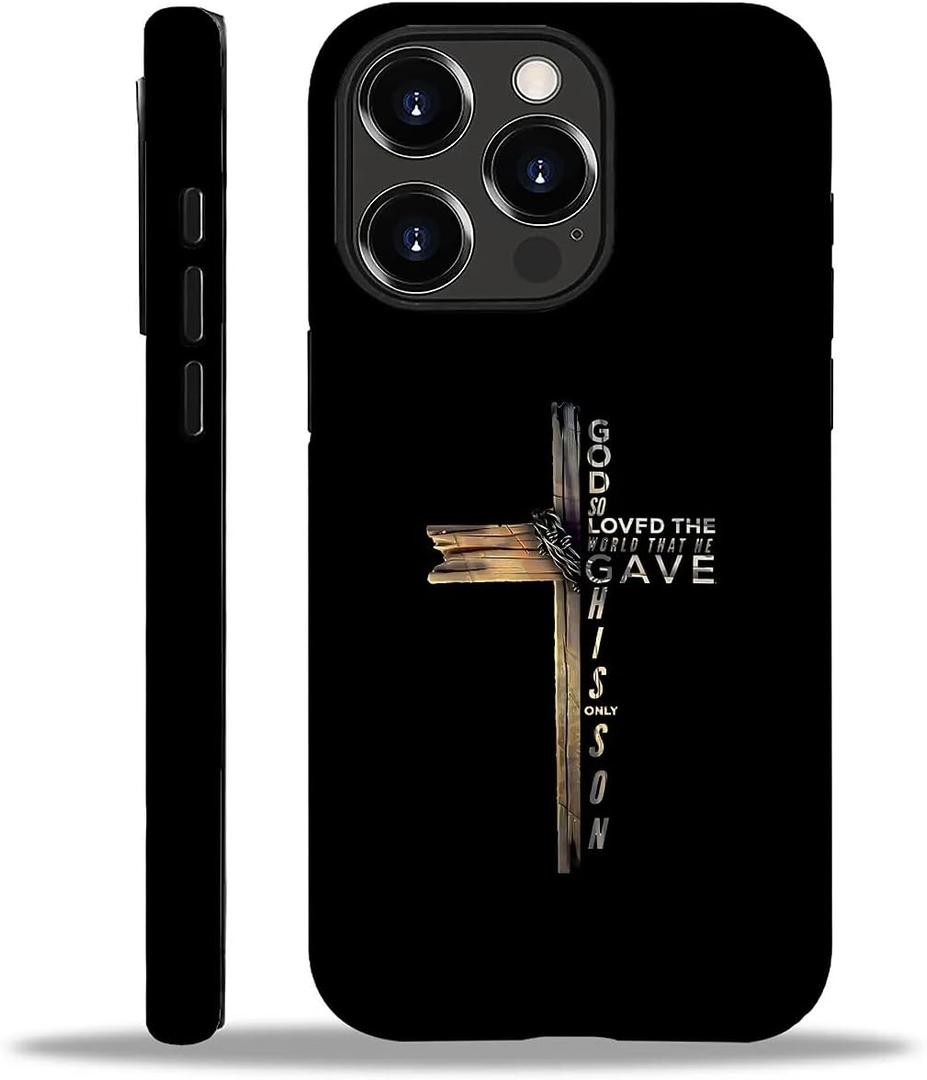 SmaMZ for iPhone 16 Pro Case, T2 Cross God Shockproof Rugged Cover Dual Layer Soft TPU Hard PC Bumper Case Design for iPhone 16 Pro