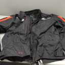 Motorcycle Jacket Motorbike Biker Waterproof Jackets Windproof Full Body Protective Gear Armoured Summer Winter for Men (Black, XL)
