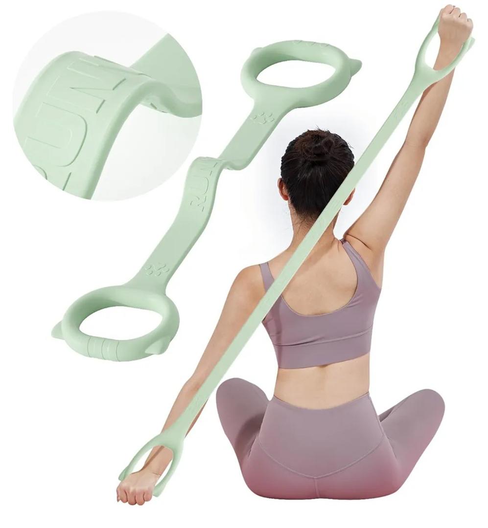 Figure 8 Workout Resistance Band - 1 Elasticities 20 lb, Thicker Durable Arm Back Shoulder Exercise Elastic Rope Yoga Straps Pilates Flexbands, Physical Therapy Stretch Bands