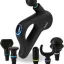 Homedics Therapist Select DuoTemp Pro Percussion Massager,6 Interchangeable Attachments,Instant Hot & Cold Peltier Technology,High-Intensity Percussion Massage,4 Speeds,Pressure Sensor Technology