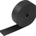 1 Inch Heat Shrink Tape Electrical Roll Black Shrink Wrap Tape Electrical Heat Shrinkable Tubing Activates Upon Heating Melts and Seals
