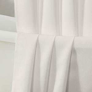 Chyhomenyc Jack Ivory Shower Curtains 72x72 Inches, Soft Airy Faux Denim Fabric Shower Curtains for Bathroom, Modern Luxury Hotel Style with 12 Plastic Hooks, 72" W x 72" L, Ivory