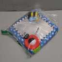 Sassy Tummy Time Floor Mirror, Developmental Baby Toy, Newborn Essential, Great Shower Gift, 0+ months (11.5"L x 11.5"W, Blue)