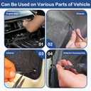 150Pcs Nylon Universal Cable Tie Buckle - New Multifunctional Nylon Zip Ties With Pin & Button Design Plastic Cable Ties Tool Fasteners Car Body UV Resistant Zipties for Car Daily Repair