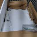 YITAHOME Small Solid Wood Top Kitchen Island Cart on Wheels with Storage, Rolling Portable Dining Room Serving Utility Carts Mobile Movable with 3 Drawers Cabinet, Oak & White