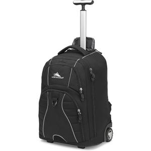 High Sierra Freewheel Wheeled Laptop Backpack, Black, 20.5 x 13.5 x 8-Inch (One Size)