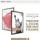 MCS Trendsetter 20x30 Poster Frame Black High-Gloss, Vertical & Horizontal Wall Hanging Large Picture Frame for Photos, Posters & Art Prints (1-Pack)