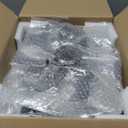 ZMISHIBO Low Profile Ceiling Fans with Lights and Remote, 20 Inch Flush Mount Ceiling Fan with Light, 3000K-6000K Dimmable Fandelier LED Fan Light, 6 Wind Speeds Brown Ceiling Fans for Bedroom